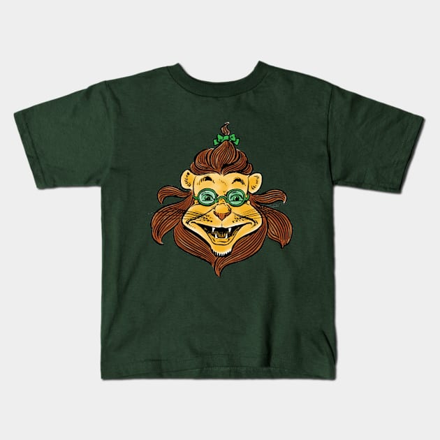 Lion from the Wizard of Oz Kids T-Shirt by MasterpieceCafe